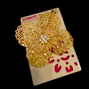 Gold Filigree Hair Clip